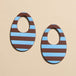 Brown Sideways Stripe
