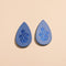 Cornflower Floral Stamp Post Teardrop