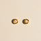 Gold Mini Pearl Bezel Stud Earrings