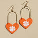 Orange Clemson University Paw Print