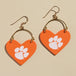 Orange Clemson University Paw Print