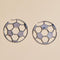 Silver Soccer Hoops
