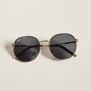 Luna Sunglasses - Nickel & Suede