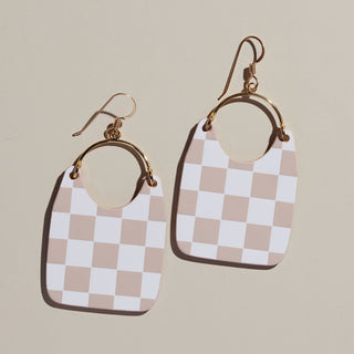 Soft Sand Checkmate Charlies - Nickel & Suede