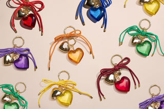 Bag Charms - Nickel & Suede