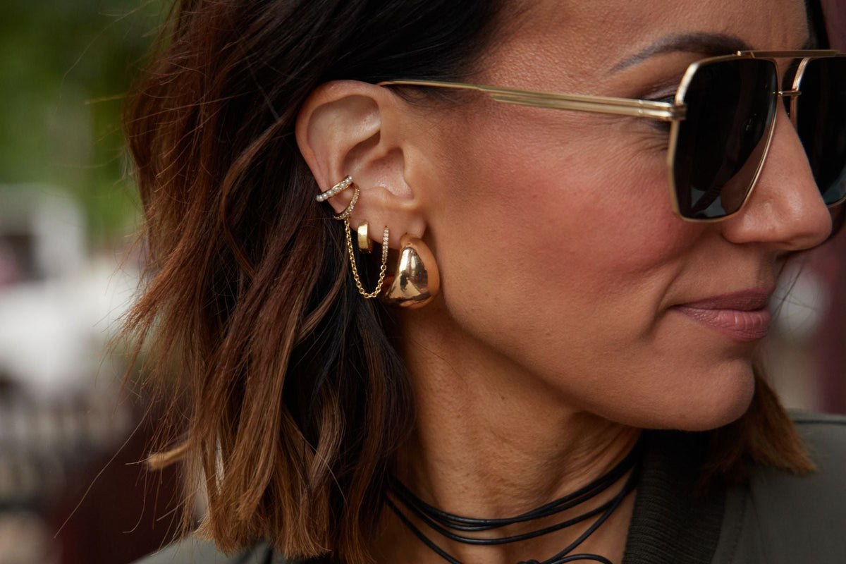 Ear Cuffs - Nickel & Suede
