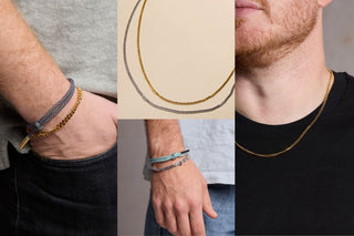 Men's Jewelry - Nickel & Suede