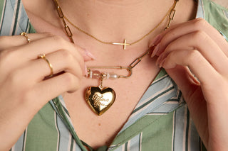 Safety Pin Jewelry Collection - Nickel & Suede