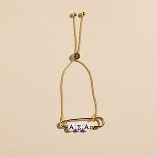 Sorority Safety Pin Bracelets