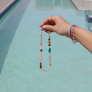 Chunky Pearl & Stone Beaded Necklace