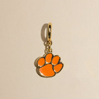 Clemson University Paw Print Enamel Charm