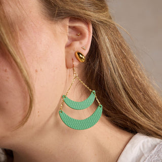 Cool Jade Rio Crescent Statement Earrings