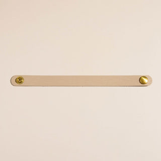 Driftwood Oat Thin Leather Cuff Bracelet
