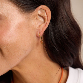 Football Huggie Earrings