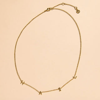 University of Michigan "HAIL" Initial Necklace