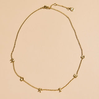 Virginia Tech University "HOKIES" Initial Necklace