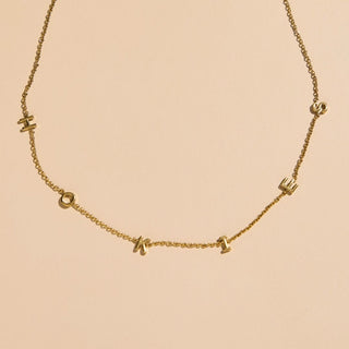Virginia Tech University "HOKIES" Initial Necklace