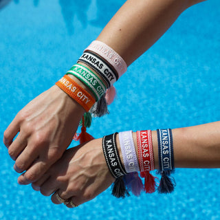 Black KC Woven Canvas Bracelet