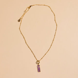 LSU Charm Necklace