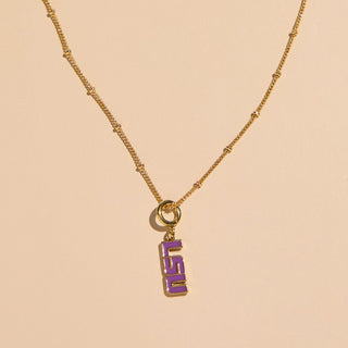 LSU Charm Necklace