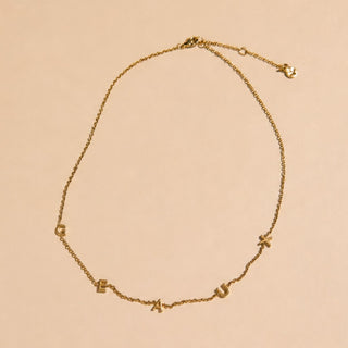 LSU "GEAUX" Initial Necklace