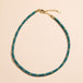 Metallic Teal Minimalist Cord Necklace