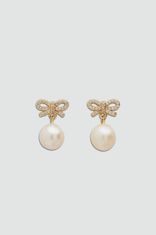 Bow and Pearl Studs