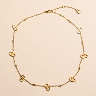 University of Oklahoma Gem Delicate Saturn Chain Necklace