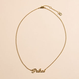 Oklahoma State University "POKES" Script Necklace