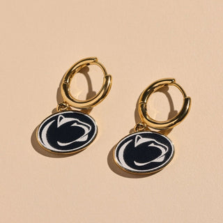 Penn State Enamel Huggie Earrings