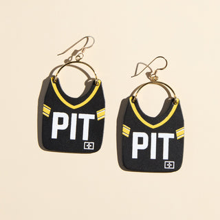 Pittsburgh Football Jersey Earrings