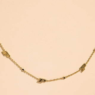 Purdue University Gem Delicate Saturn Chain Necklace