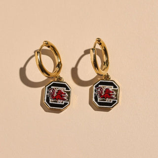 University of South Carolina Gamecocks Huggie Earrings