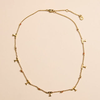 University of Tennessee Gem Delicate Saturn Chain Necklace