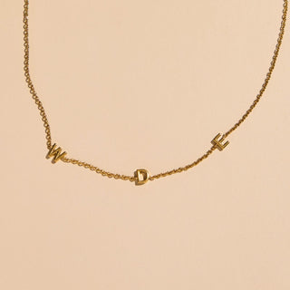 Auburn University "WDE" Initial Necklace