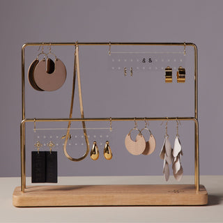 Acrylic Stud Organizer - Nickel & Suede