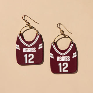 Aggie Maroon Texas A&M Football Jersey Charlies - Nickel & Suede