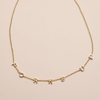 Arizona State University "Forks Up" Initial Necklace - Nickel & Suede