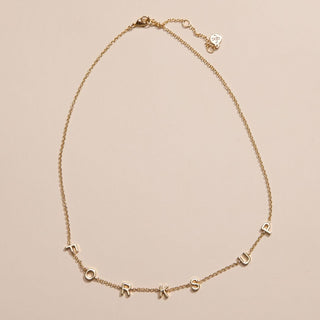 Arizona State University "Forks Up" Initial Necklace - Nickel & Suede