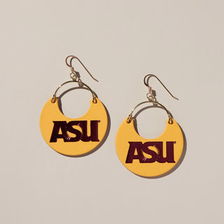 ASU Gold Arizona State University Ninas - Nickel & Suede