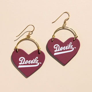 ASU Maroon Arizona State University Lover - Nickel & Suede