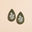 Basil Floral Stamp Post Teardrop