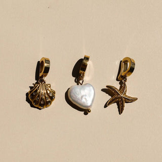 Bikini Charms Set - Nickel & Suede