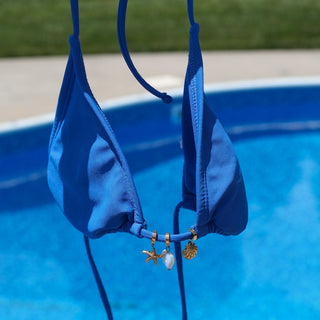 Bikini Charms Set - Nickel & Suede