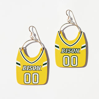 Bison Yellow North Dakota State University Football Jersey Charlies - Nickel & Suede