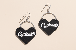 Black Iowa State University Cyclones Script Lover - Nickel & Suede