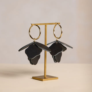 Black Margot - Nickel & Suede