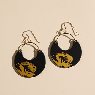 Black University of Missouri Tiger Ninas - Nickel & Suede