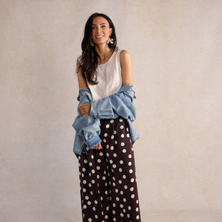 Blank Canvas Poppy - Nickel & Suede