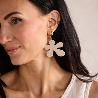 Blank Canvas Poppy - Nickel & Suede